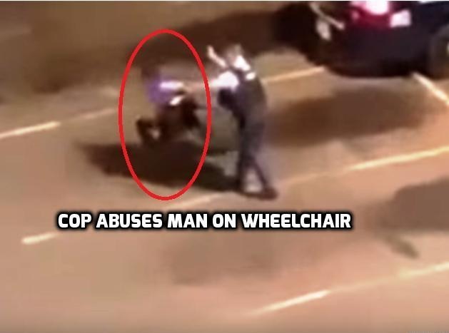 Pathetic: Puerto Rican cop abusing man in Wheelchair, video goes viral, suspended Pathetic: Puerto Rican cop abusing man in Wheelchair, video goes viral, suspended