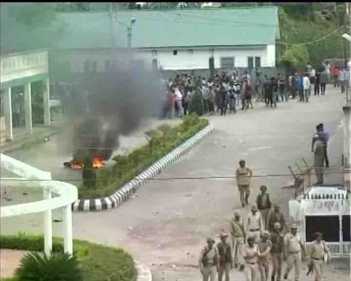 J&K: Clashes at BGSB university in Rajouri, 4 vehicles torched