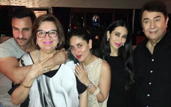 Karisma, Kareena celebrate their mom's b'day in style Karisma, Kareena celebrate their mom's b'day in style