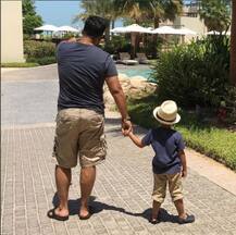 COOL AND RELAXED: Shilpa Shetty enjoys with family in Abu Dubai