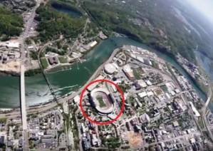 WOW! Watch US Navy seals crazy parachute jump into football stadium