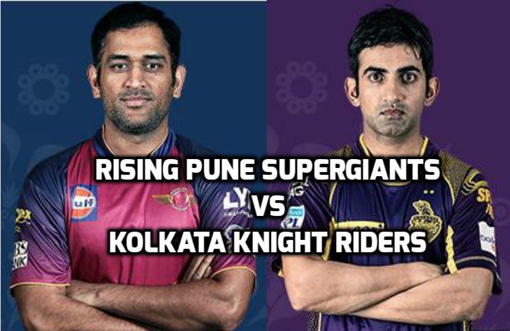 RISING PUNE SUPERGIANTS (RPS) vs KOLKATA KNIGHT RIDERS (KKR) LIVE SCORES IPL 2016 PUNE