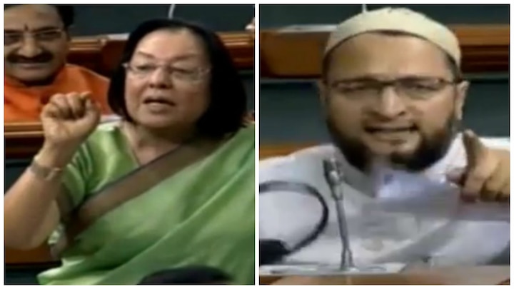 VIDEO: Hyderabad MP Owaisi clashes with Najma Heptulla in Lok Sabha VIDEO: Hyderabad MP Owaisi clashes with Najma Heptulla in Lok Sabha