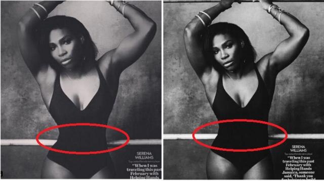 Serena Williams Removes ‘Photoshopped’ Image From Instagram After Fans Accuse Her Of Making Waist Appear Slimmer Serena Williams Removes ‘Photoshopped’ Image From Instagram After Fans Accuse Her Of Making Waist Appear Slimmer