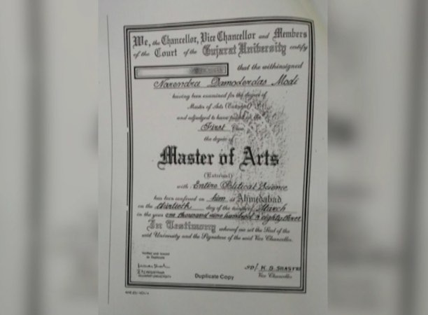 PM Modi's degree is authentic, says DU PM Modi's degree is authentic, says DU