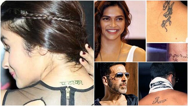 Top 10 Bollywood Stars With Their Amazing Tattoos Top 10 Bollywood Stars With Their Amazing Tattoos