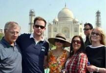 'Newly- wed' Preity Zinta spotted with hubby, in-laws at Taj Mahal