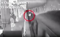 Viral video: Mother jumps in front of train with her two children