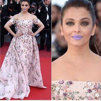 Aishwarya's look on the red carpet for the premiere of her movie 'Sarbjit' at Cannes was a very bold one.