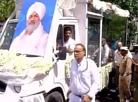 Mortal remains of Baba Hardev Singh brought to Delhi, last rites on Wednesday Mortal remains of Baba Hardev Singh brought to Delhi, last rites on Wednesday