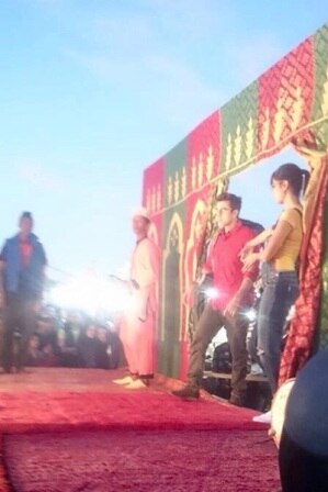 Ranbir and Katrina on the sets of Jagga Jasoos in Morocco.