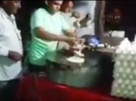 Viral video: Chef cracks egg for making omelette, chick lands on frying pan!  Viral video: Chef cracks egg for making omelette, chick lands on frying pan!