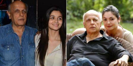 Mahesh Bhatt with daughters Pooja and Alia Bhatt. Pooja was once an actress and also worked behind the screen. Alia, at present, is one of the most successful actresses of the industry.