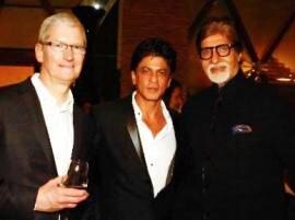 Dinner at SRK's home for Apple CEO a starry affair Dinner at SRK's home for Apple CEO a starry affair