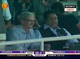 Apple CEO Tim Cook watches GL vs KKR match  Apple CEO Tim Cook watches GL vs KKR match