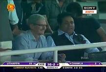 SPOTTED: Apple CEO Tim Cook Watches GL vs KKR Match