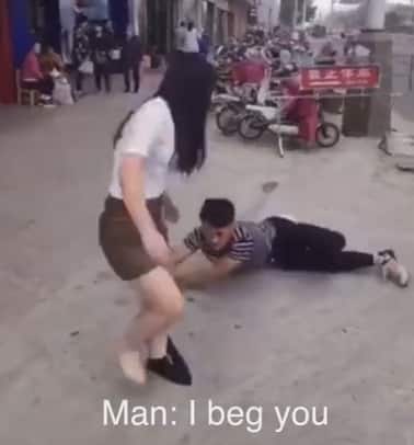 In the effort, he even tore off his girl’s stockings!