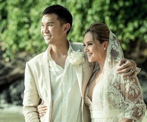 Tata Young is married to her long time good friend and businessman Mor Sinapongpipit