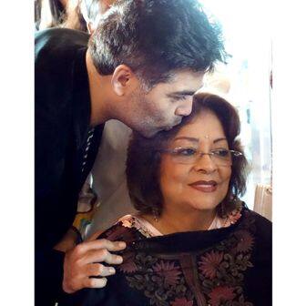 Karan Johar proudly says that he's a 'Mumma's Boy. His love for his mother has been quite evident since a pretty long time. He also says, that he's give up marrying a girl, just for the sake of his mother, Hiroo Johar.