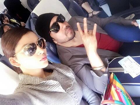 Mika shared this picture on his facebook account and captioned it, 'After the success of #SanamRe .I'm taking Miss Universe India 2012 & 2015 and my sweetheart Urvashi Rautela for Valentine's Day'.(Source- Mika's Facebook Account)