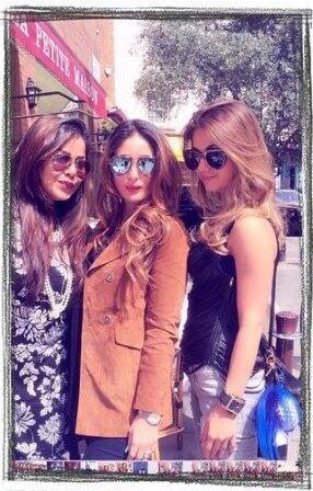 Kareena with her friends.