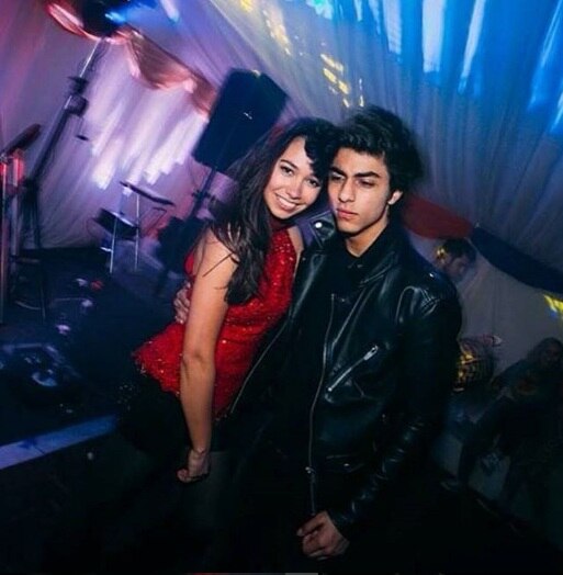 Aryan was spotted cosying up with this rumoured girlfriend in pictures shared by his friends on social media