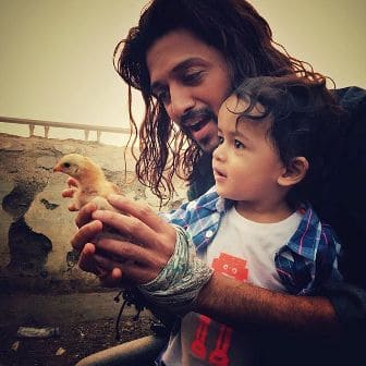 Riteish with son.