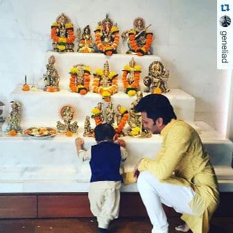 Riaan and Dad Riteish.