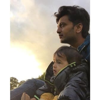 'Baba' and son.