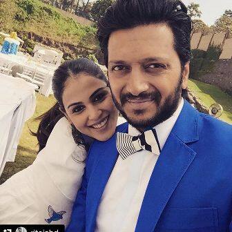 Riteish and Genelia.