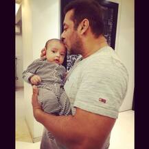 Mommy Arpita Posts Super Cute Picture Of Son AHIL and Maamu SALMAN; Check Out Pictures Of The Baby!