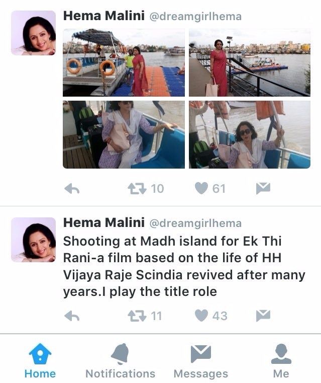 Mathura burns,  BJP MP Hema Malini posts pictures from film shoot, faces backlash