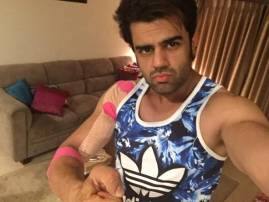 TV actor Manish Paul injured! TV actor Manish Paul injured!
