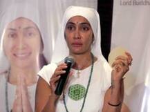 Model-turned-nun Sofia Hayat DISPLAYS silicon removed from her breasts at press meet