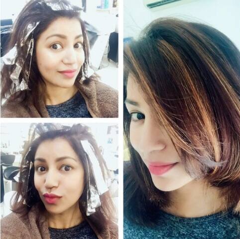 TV actress Debina Banerjee who portrayed the role of Sita in 'Ramayana' cut short her long tresses and got her hair colored
