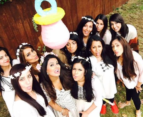 Her pictures of the baby shower event broke out in media