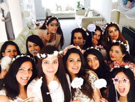 Geeta Basra with her gang of girls