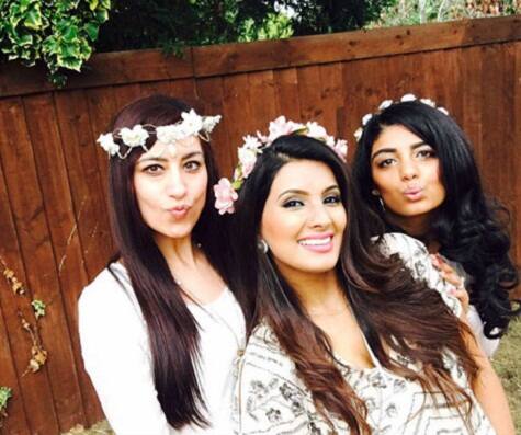 Geeta with her friends in lavish baby shower event 