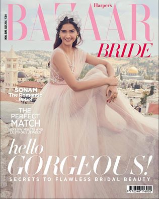 Elegant' Sonam Kapoor turns bride for Harper Bazaar cover