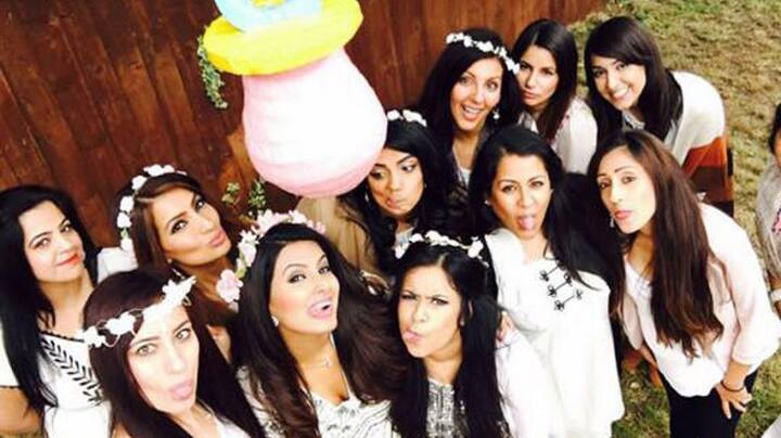 Celebrations began at Basra Household , with all Geeta’s girlies!