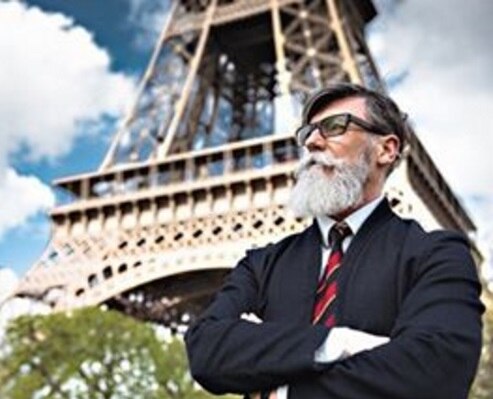 After retirement from the company, Phillippe grew his beard and applied to modeling agencies
