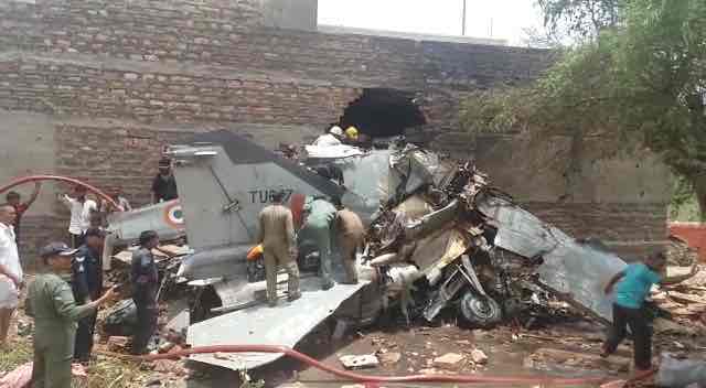IAF aircraft MiG-27 crashes into residential area in Jodhpur