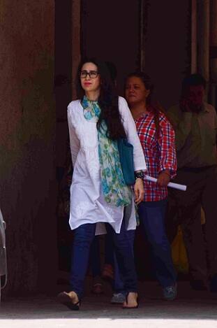 Bollywood actor Karisma Kapoor leaves from Bandra Family Court in Mumbai on June 13, 2016