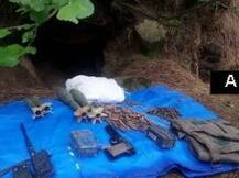 Terrorist hideout busted, cache of arms seized in J-K