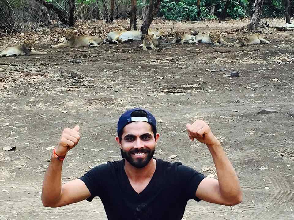 Ravindra Jadeja lands in trouble after posing like a 'Sir' with Gir forest lions