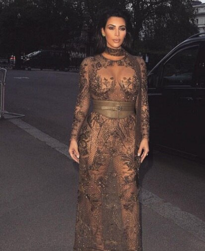 Kim K wears not one but, two body shapers at one time to look perfect in shape
