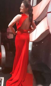 Rashami Desai Sizzles In Backless Red Dress, Shares Picture On Instagram