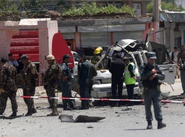 Suicide bomb attack on bus in Kabul kills at least 14 Suicide bomb attack on bus in Kabul kills at least 14