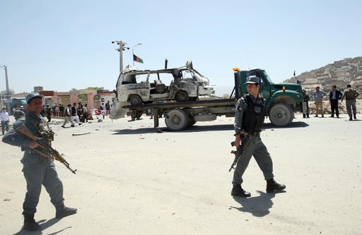 Suicide bomb attack on bus in Kabul kills at least 14