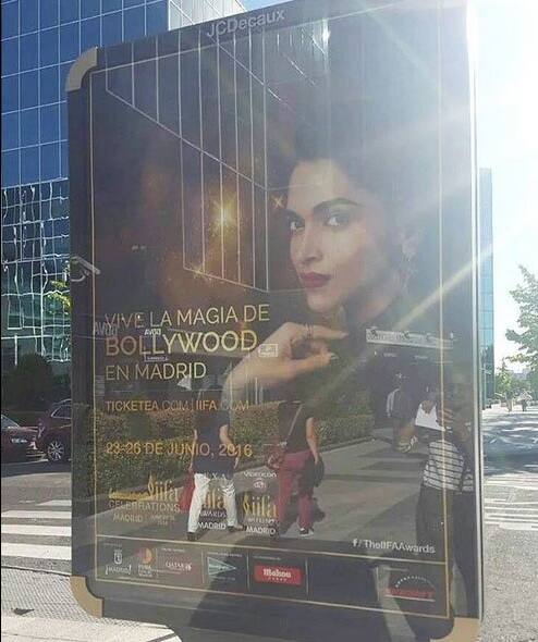 Also she was donning on the IIFA 2016 poaster in Madrid!